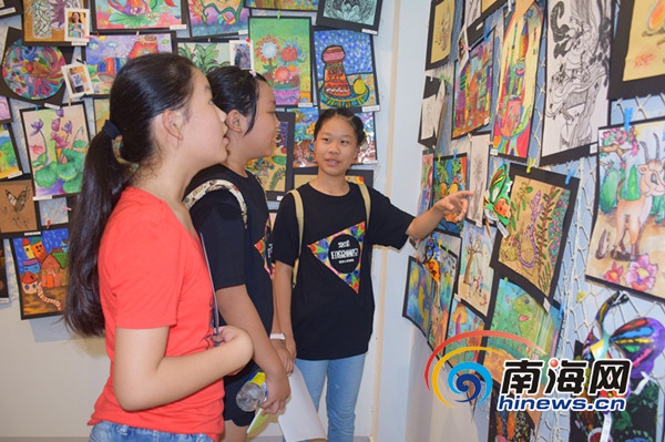 三亚举办“庆六一”少儿美术作品交流展 150幅作品亮相