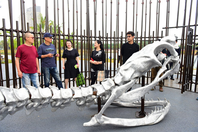 “海南城市公共艺术计划——来自中英的艺术家”雕塑展在海口开展